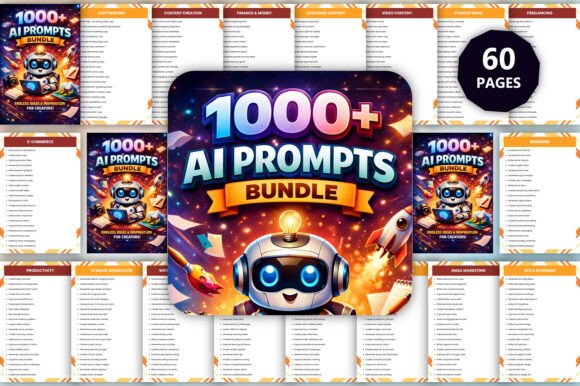 1000 AI Prompts Bundle: A Practical Resource for Content Creators and Professionals