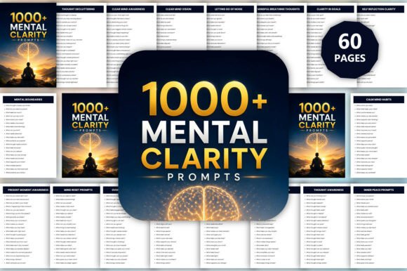 1000 Mental Clarity Prompts: A Complete System for a Calm and Focused Mind