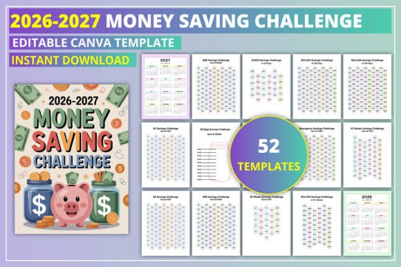 2026–2027 Money Saving Challenge Planner: Build Better Financial Habits