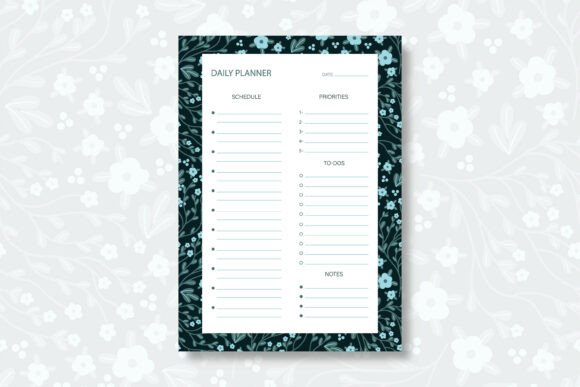 Floral Daily Planner Template: A Strategic Tool for Purposeful Planning