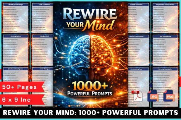 Rewire Your Mind 1000 Powerful Prompts: A Guide to Mental Transformation