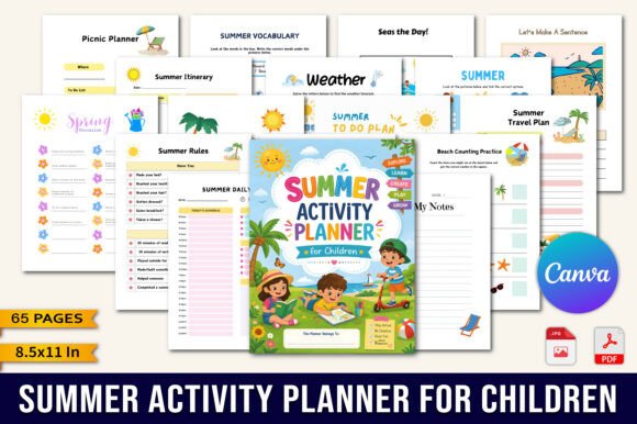 Summer Activity Planner for Children: A Fun and Engaging Way to Stay Organized and Active