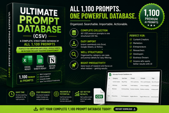 The Ultimate AI Prompt Database CSV: A Strategic Tool for Productivity and Precision