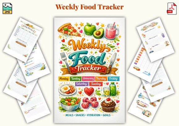 The Weekly Food Tracker: A Simple Tool for Mindful Eating and Sustainable Habits